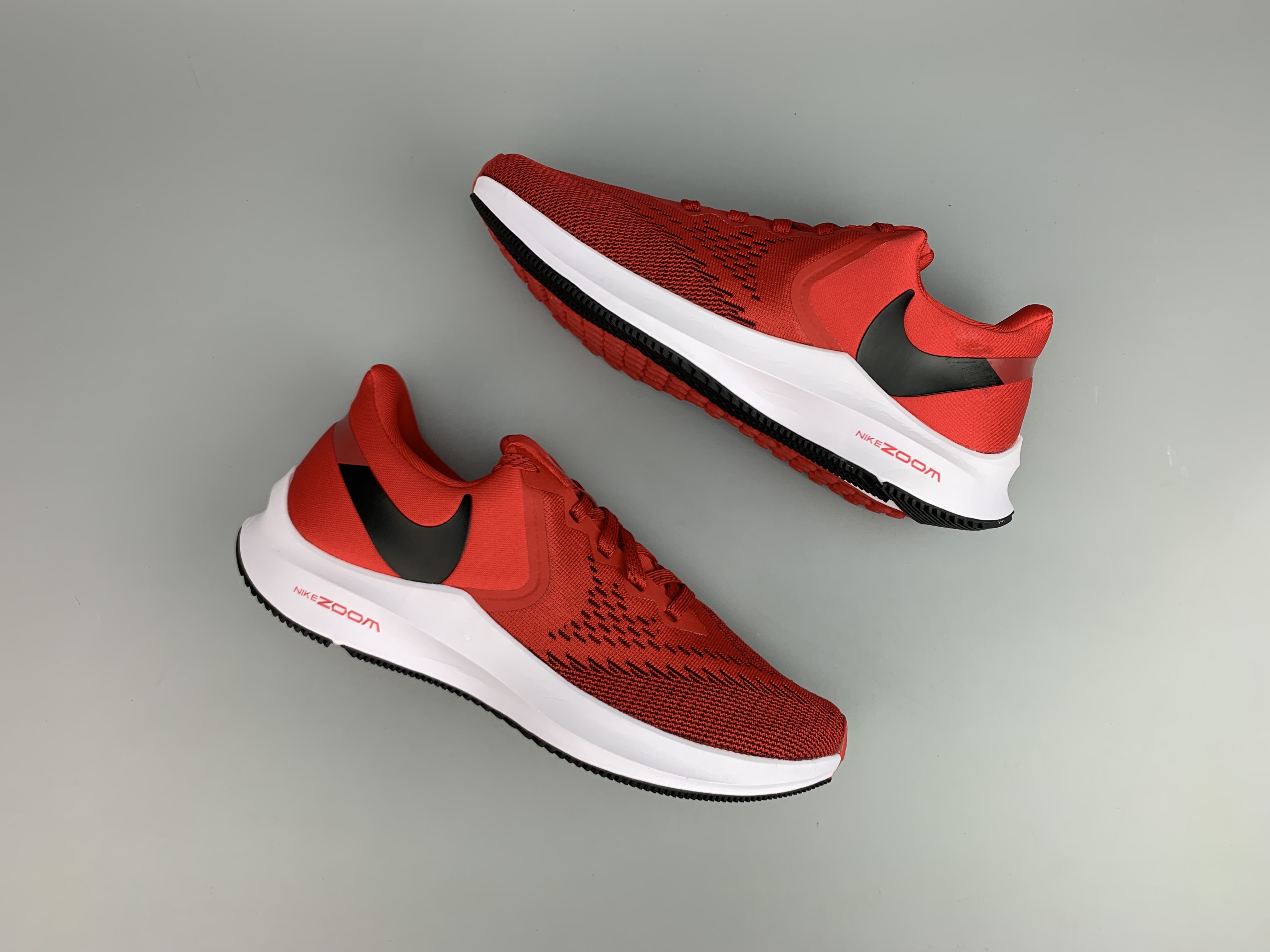 2020 Men Nike Air Zoom V6 Red Black White Running Shoes